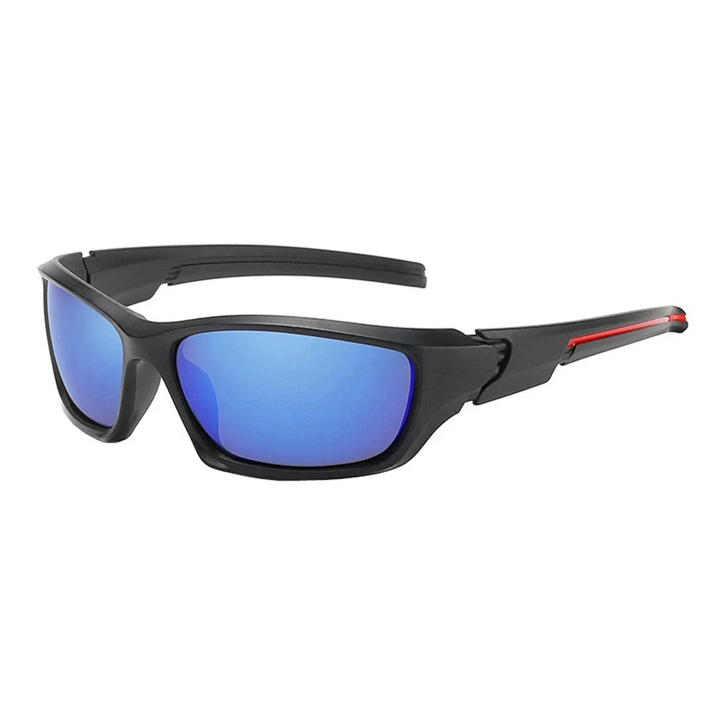 Sport Polarized Sunglasses Blue Mirror Lens Cycling Running Glasses Mens Outdoor
